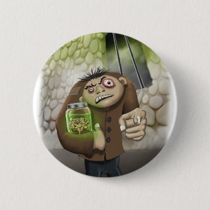 Macaron Rond 5 Cm Igor a le bouton de cerveaux
