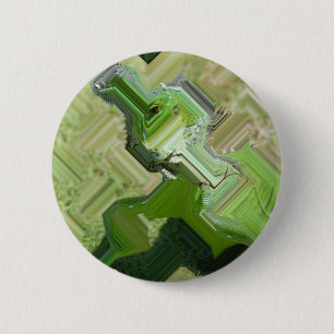 Macaron Rond 5 Cm Iguana verte