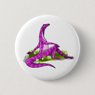 Macaron Rond 5 Cm Iguanodon Montre Sa Beauté Naturelle.