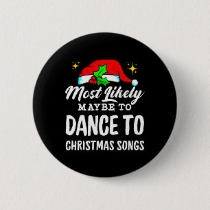 Macaron Rond 5 Cm Il Est Probable Que Danser À Des Chansons De Noël