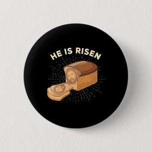 Macaron Rond 5 Cm Il Est Ressuscité Jésus Christ Pun Pâques Christia