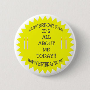 Macaron Rond 5 Cm IL est TOUT AU SUJET DE MOI AUJOURD'HUI ! Bouton