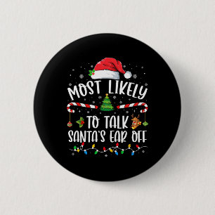 Macaron Rond 5 Cm Il Est Très Probable Que Père Noël Parle De Noël F
