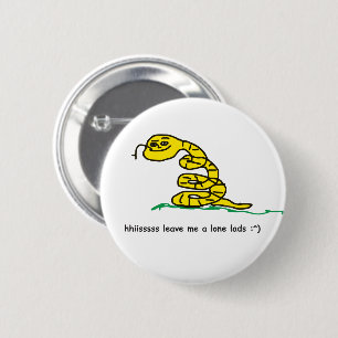 Macaron Rond 5 Cm Il me laisse un blason Gadsden solitaire mème de p
