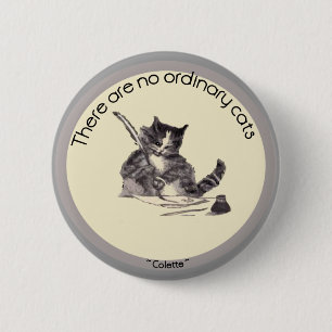 Macaron Rond 5 Cm Il n'y a aucun chat ordinaire