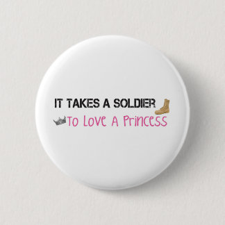 Macaron Rond 5 Cm Il prend un soldat pour aimer une princesse
