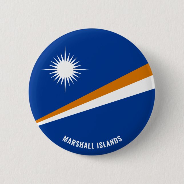 Macaron Rond 5 Cm Îles Marshall Drapeau charmant patriotique (Devant)