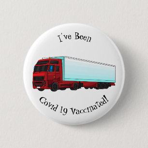 Macaron Rond 5 Cm Illustration de camion roumain