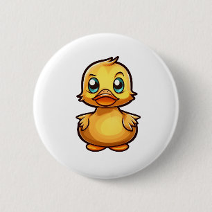 Macaron Rond 5 Cm Illustration de canard de dessin