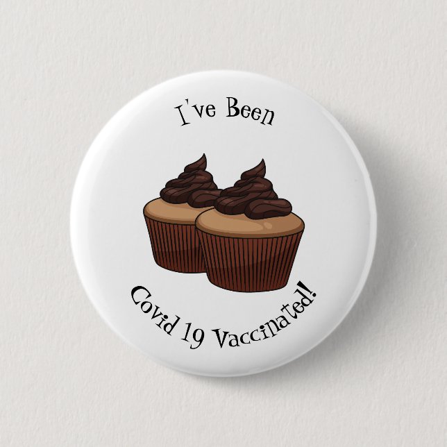 Macaron Rond 5 Cm Illustration de Cupcake (Devant)