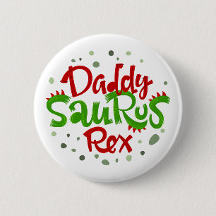 Macaron Rond 5 Cm Illustration de Daddy Saurus Rex