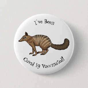Macaron Rond 5 Cm Illustration de dessin animé joyeux numbat