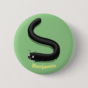 Macaron Rond 5 Cm Illustration de dessin mignon millipede