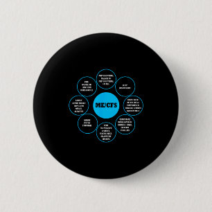 Macaron Rond 5 Cm Illustration de la sensibilisation aux symptômes d