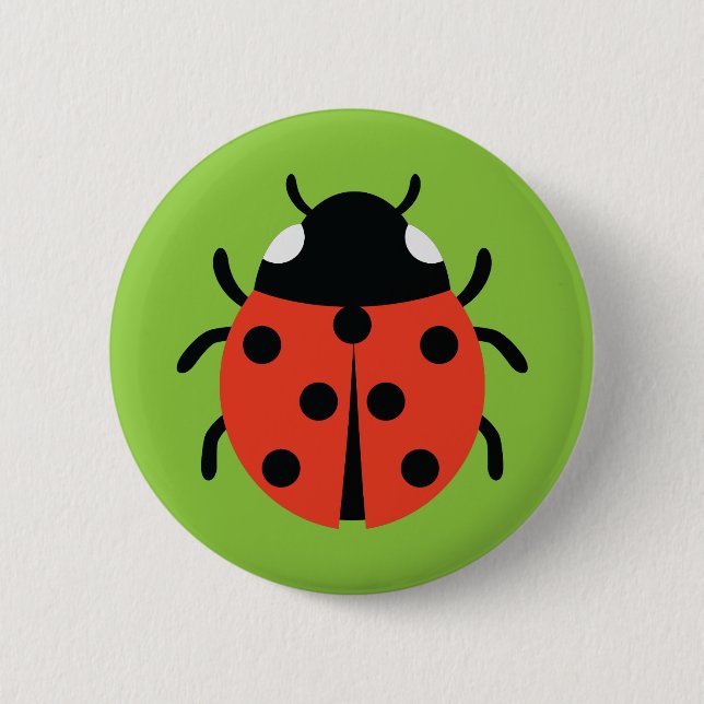 Macaron Rond 5 Cm Illustration de Ladybug (Devant)