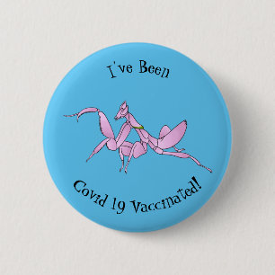 Macaron Rond 5 Cm Illustration de l'orchidée mante