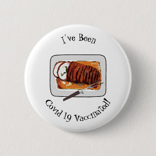 Macaron Rond 5 Cm Illustration de poitrine de dinde rôtie