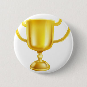 Macaron Rond 5 Cm Illustration de trophée d'or