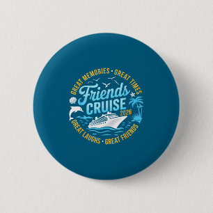Macaron Rond 5 Cm Illustration de vacances de groupe de croisière d'
