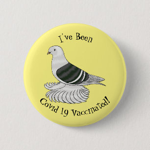 Macaron Rond 5 Cm Illustration du pigeon pigeon du Bouclier de Saxon