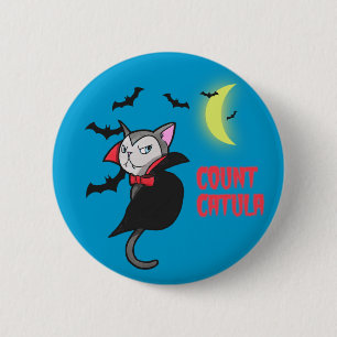 Macaron Rond 5 Cm Illustration mignonne de calembour de chat de