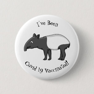 Macaron Rond 5 Cm Illustration mignonne de tapir