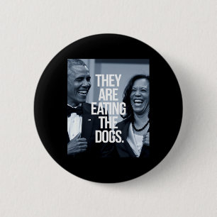 Macaron Rond 5 Cm Ils Mangent Les Chiens De Soutien Au Président Kam