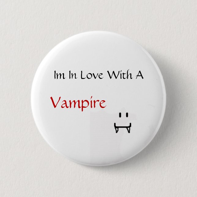 Macaron Rond 5 Cm im dans l'amour avec un vampire (Devant)
