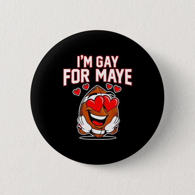 Macaron Rond 5 Cm I'm Gay For Maye  (Devant)