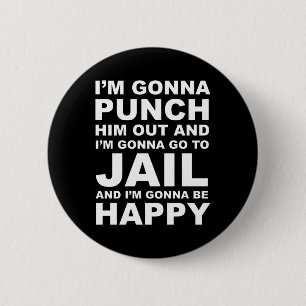 Macaron Rond 5 Cm I'm Gonna Punch Him Out Funny Pelosi Quote