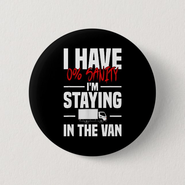 Macaron Rond 5 Cm I'm Staying In Tha Van Funny Phasmophobia Women's  (Devant)