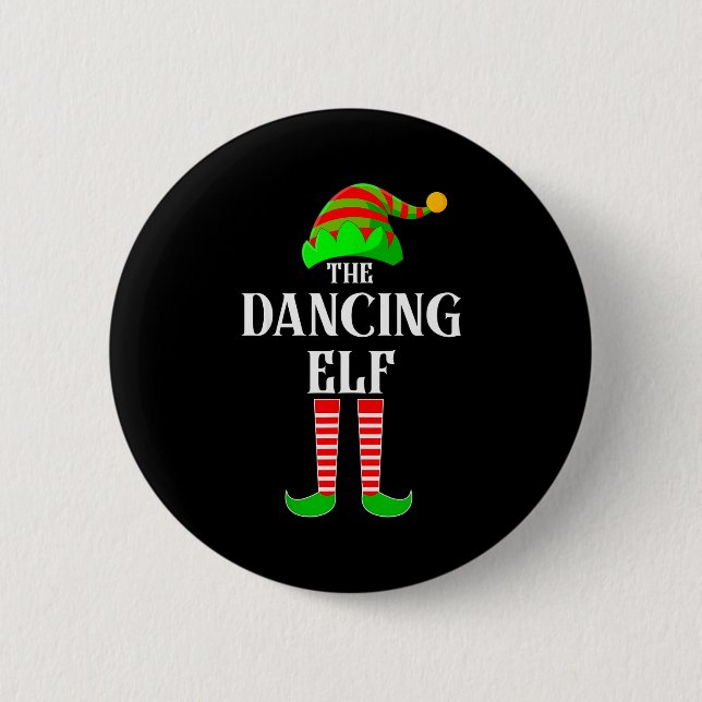 Macaron Rond 5 Cm I'm The Dancing Elf Family Matching Costume Christ (Devant)