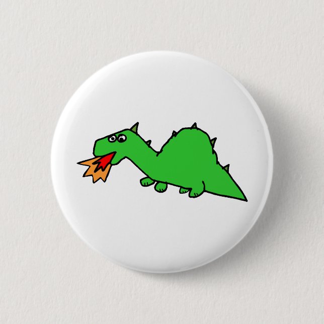 Macaron Rond 5 Cm Image 34 de dragon (Devant)