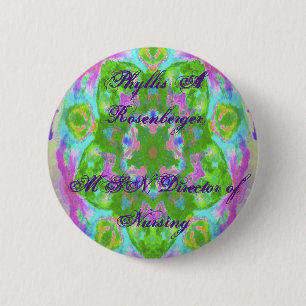 Macaron Rond 5 Cm Image de conception kaléidoscope colorée de Pâq