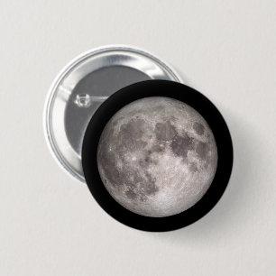 Macaron Rond 5 Cm Image de la NASA pleine lune