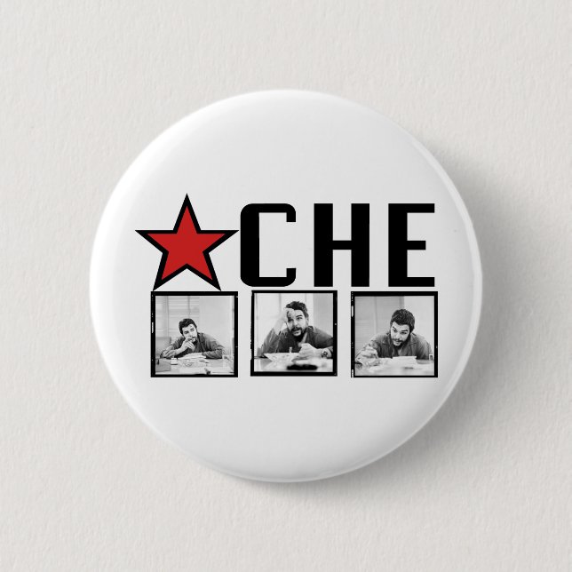 Macaron Rond 5 Cm Images de Che Guevara ! (Devant)