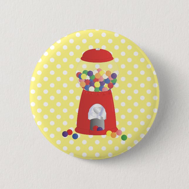 Macaron Rond 5 Cm Imaginaire de gumball (Devant)