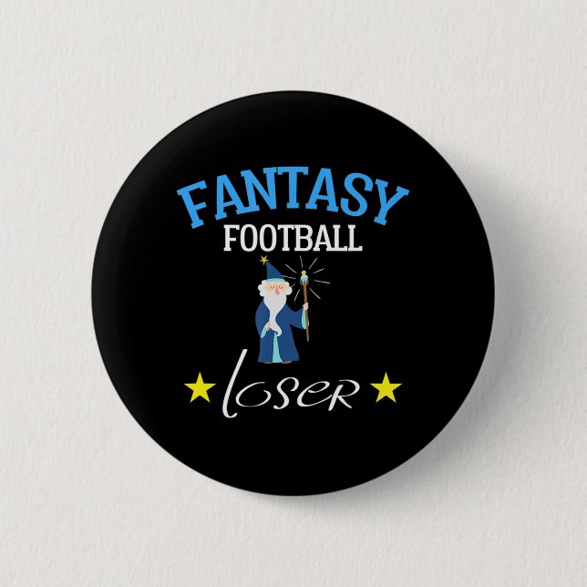 Macaron Rond 5 Cm Imaginaire Football    LoserAmusant Imaginaire Foo (Devant)