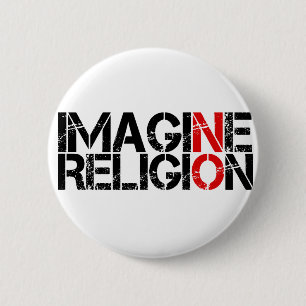 Macaron Rond 5 Cm Imaginez Pas De Religion