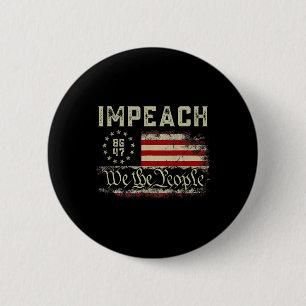 Macaron Rond 5 Cm Impeach Trump Protester contre Trump 