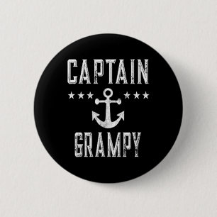 Macaron Rond 5 Cm (Impression 2 Faces) Vintage Capitaine Grampy Amou