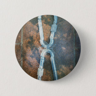 Macaron Rond 5 Cm Impression d'art Carabiners liés