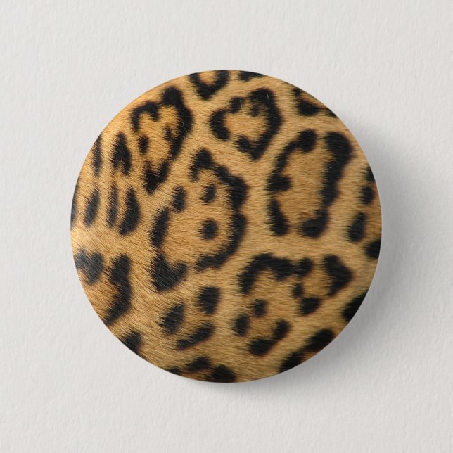 Macaron Rond 5 Cm Impression léopard (Devant)