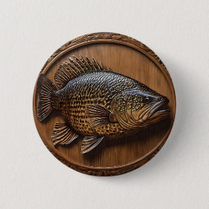Macaron Rond 5 Cm Impression textuelle 3D Australian Murray Cod,