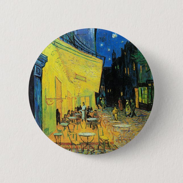 Macaron Rond 5 Cm Impressionnisme Vincent Van Gogh Autoportrait Famo (Devant)