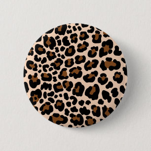 Macaron Rond 5 Cm Imprimé animalier