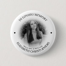 In Love Memory Heart Photo Memorial personnalisé