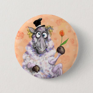 Macaron Rond 5 Cm In Love Ram - Romantique - Ajouter votre texte / n