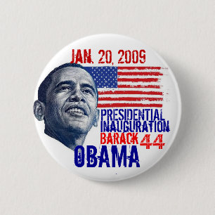 Macaron Rond 5 Cm Inauguration d'Obama