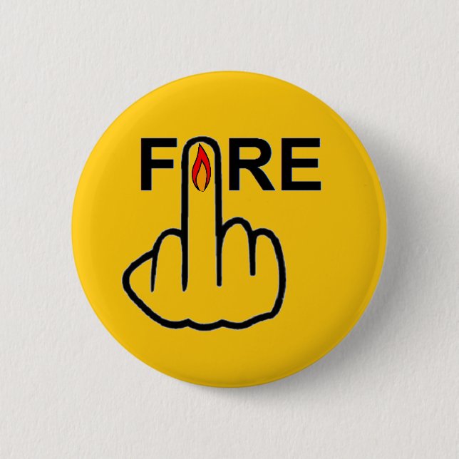 Macaron Rond 5 Cm Incendie du bouton (Devant)
